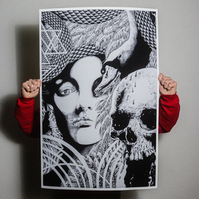 Fajar Allanda "Swans" Giclee Print