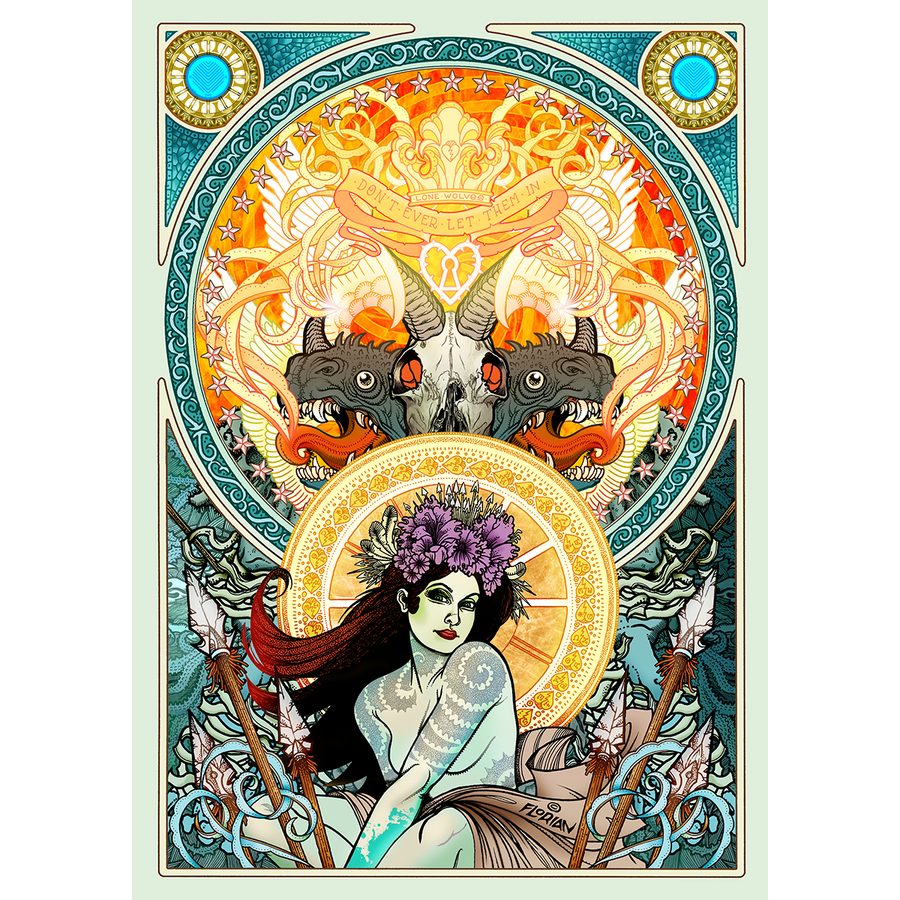 Florian Bertmer x Converge "Lonewolves" Giclee Print