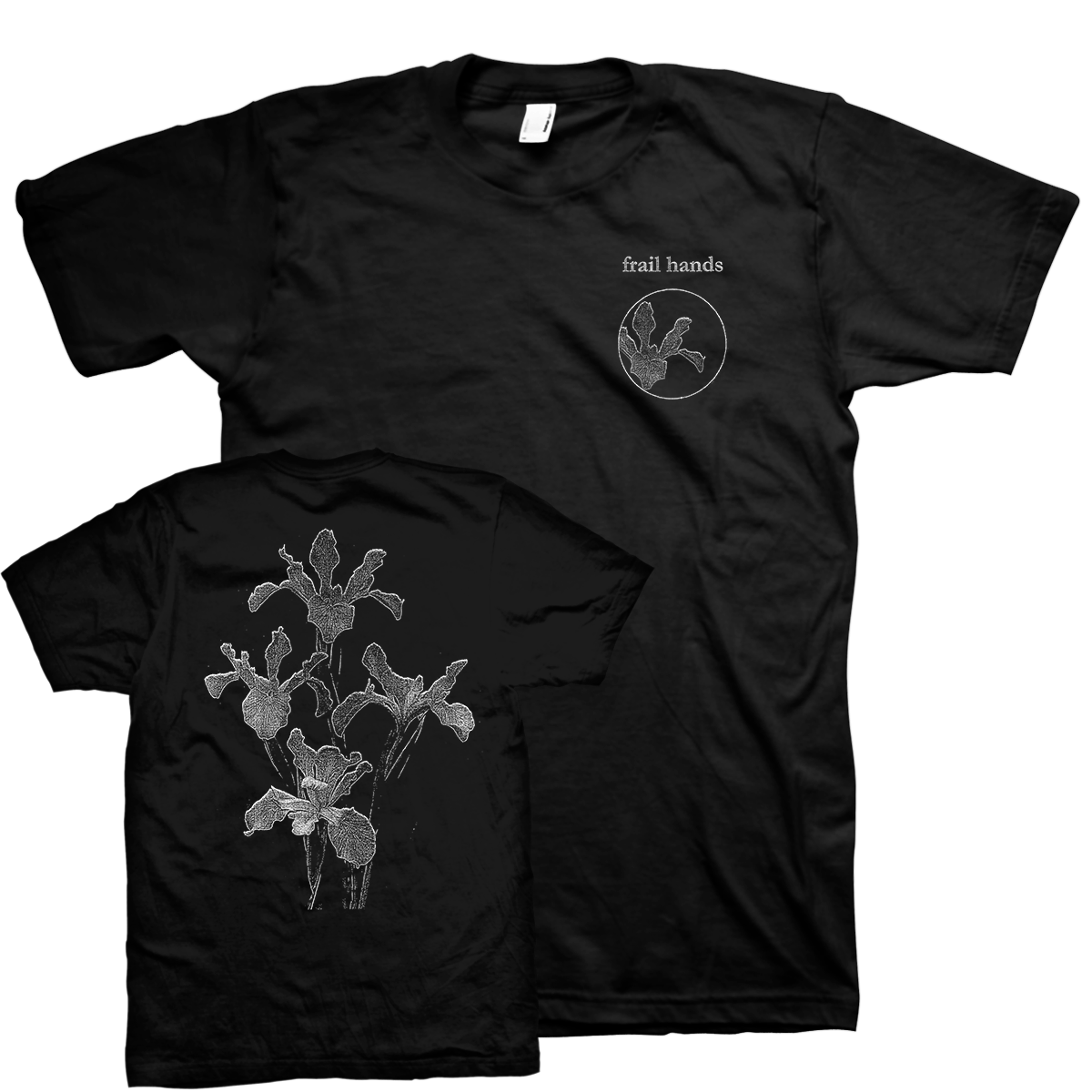 Frail Hands "parted/departed/apart" Black T-Shirt