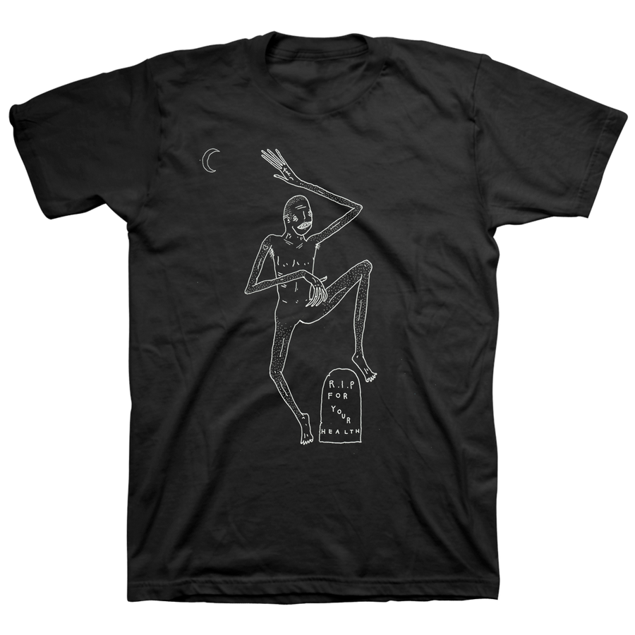 For Your Health "Moon" Black T-Shirt