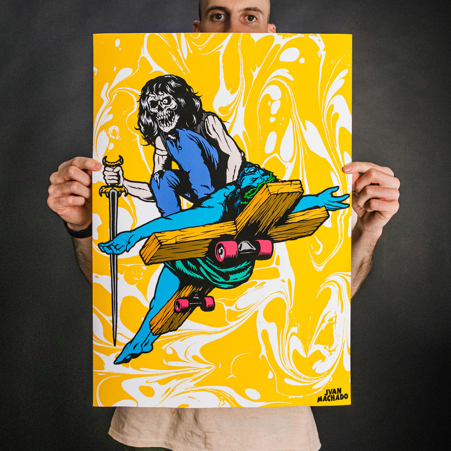 Juan Machado "God Hates Us All: Piss Edition" Giclee Print