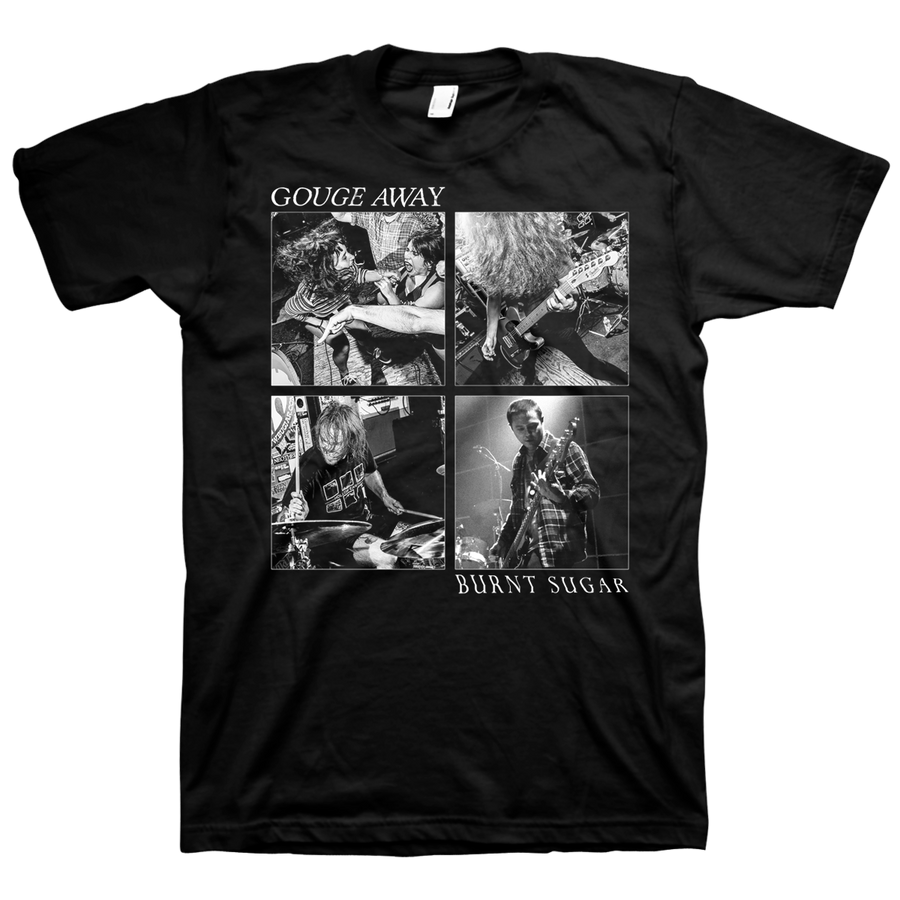 Gouge Away "Live" Black T-Shirt