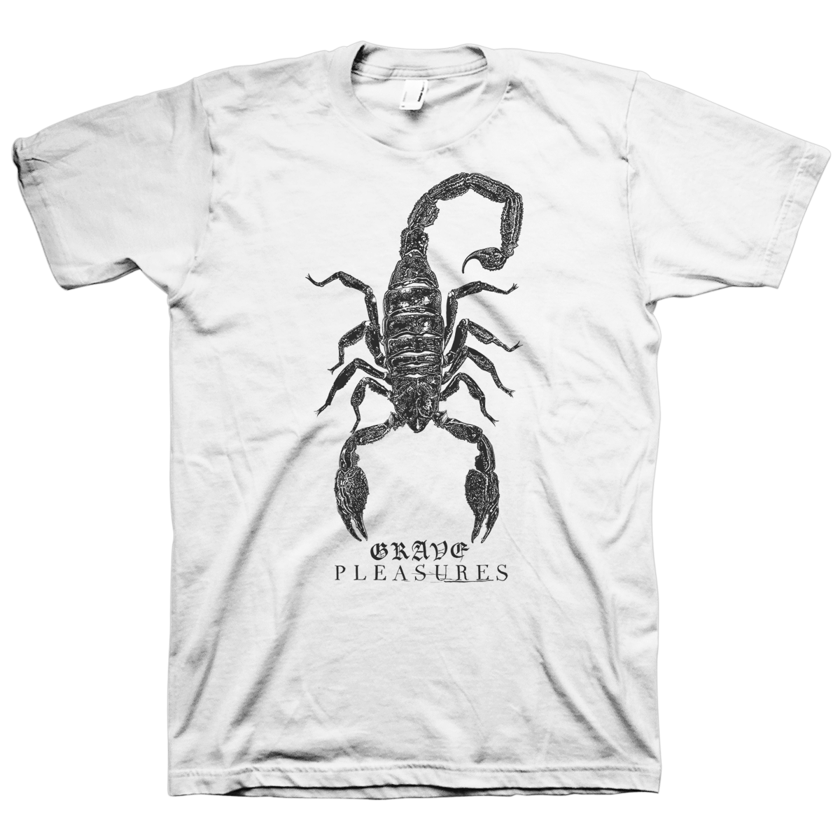 Grave Pleasures "Scorpion" White T-Shirt