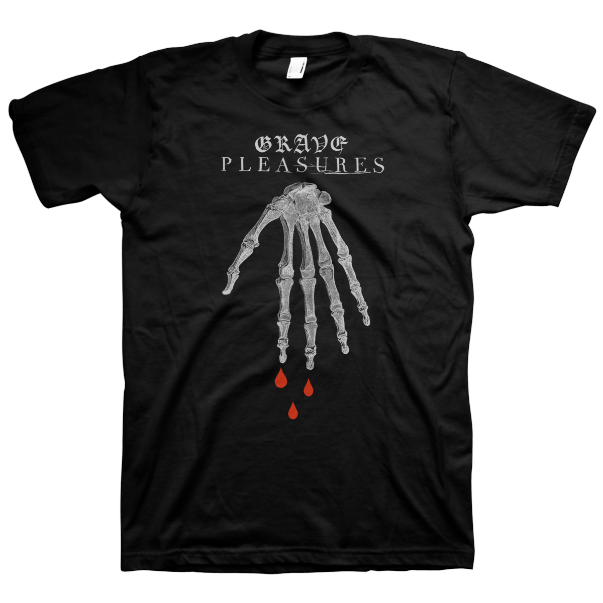 Grave Pleasures "Skeleton Hand" Black T-Shirt
