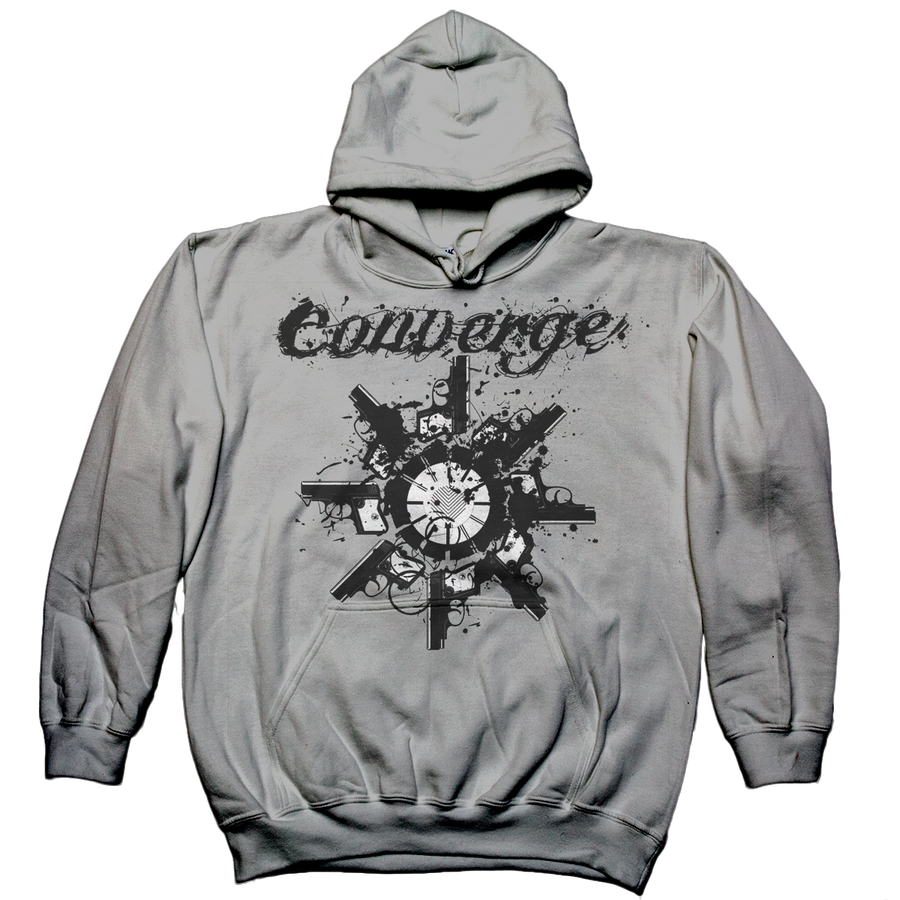 Converge "Vengeance" Hooded Heather Grey Sweatshirt