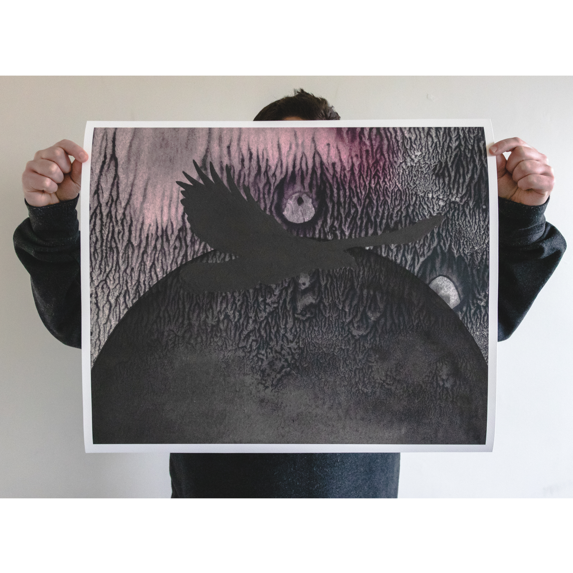 Thomas Hooper "Raven Landscape 3" Giclee Print