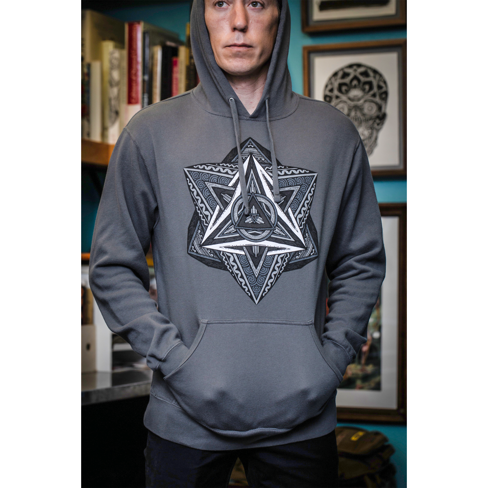 Thomas Hooper "Ashes And Diamonds" Grey Hooded Sweatshirt