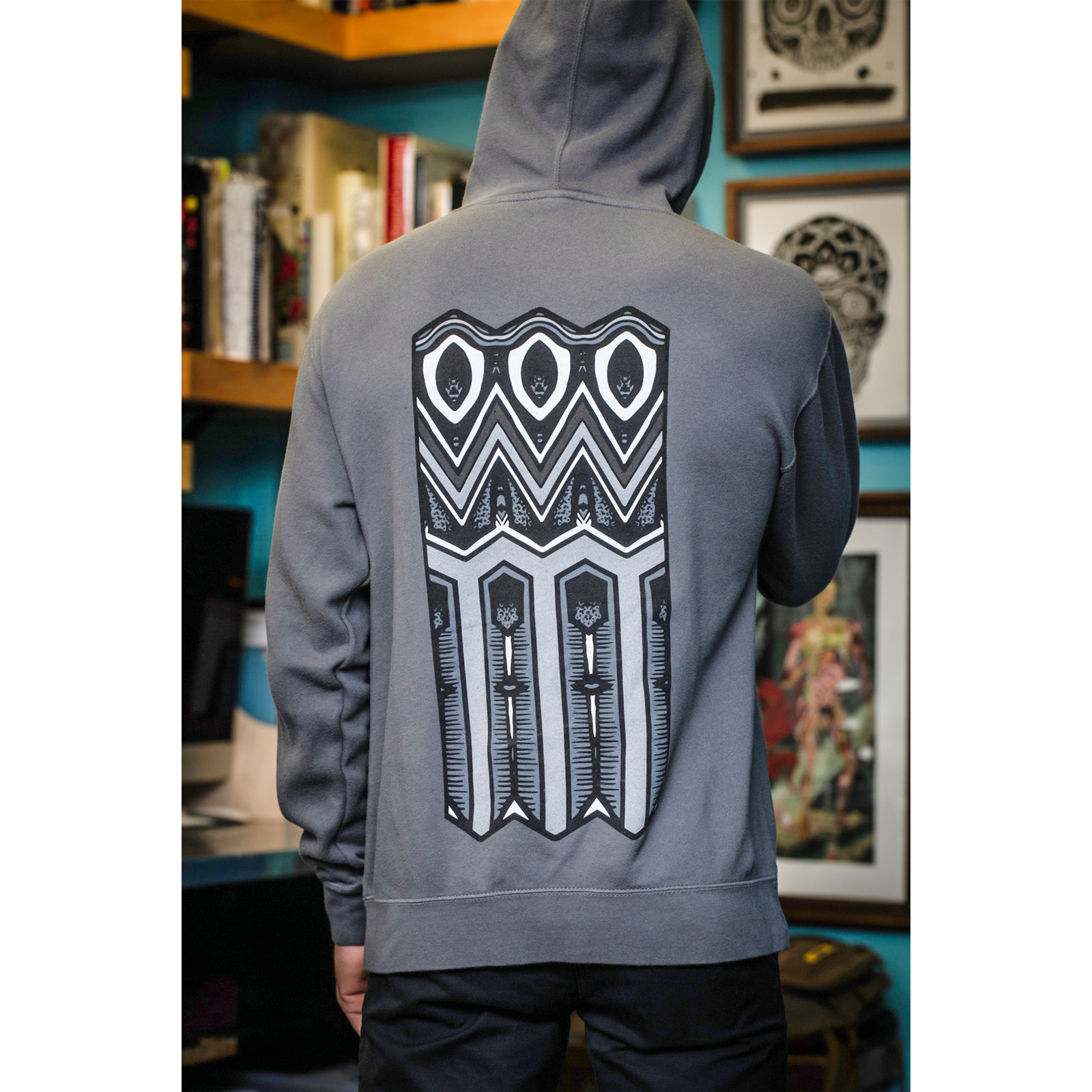 Thomas Hooper "Ashes And Diamonds" Grey Hooded Sweatshirt