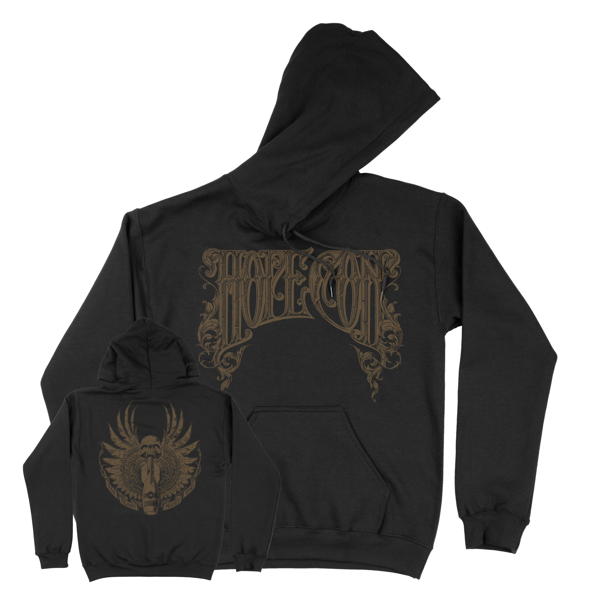 The Hope Conspiracy "Crest: Gold" Black Hooded Sweatshirt