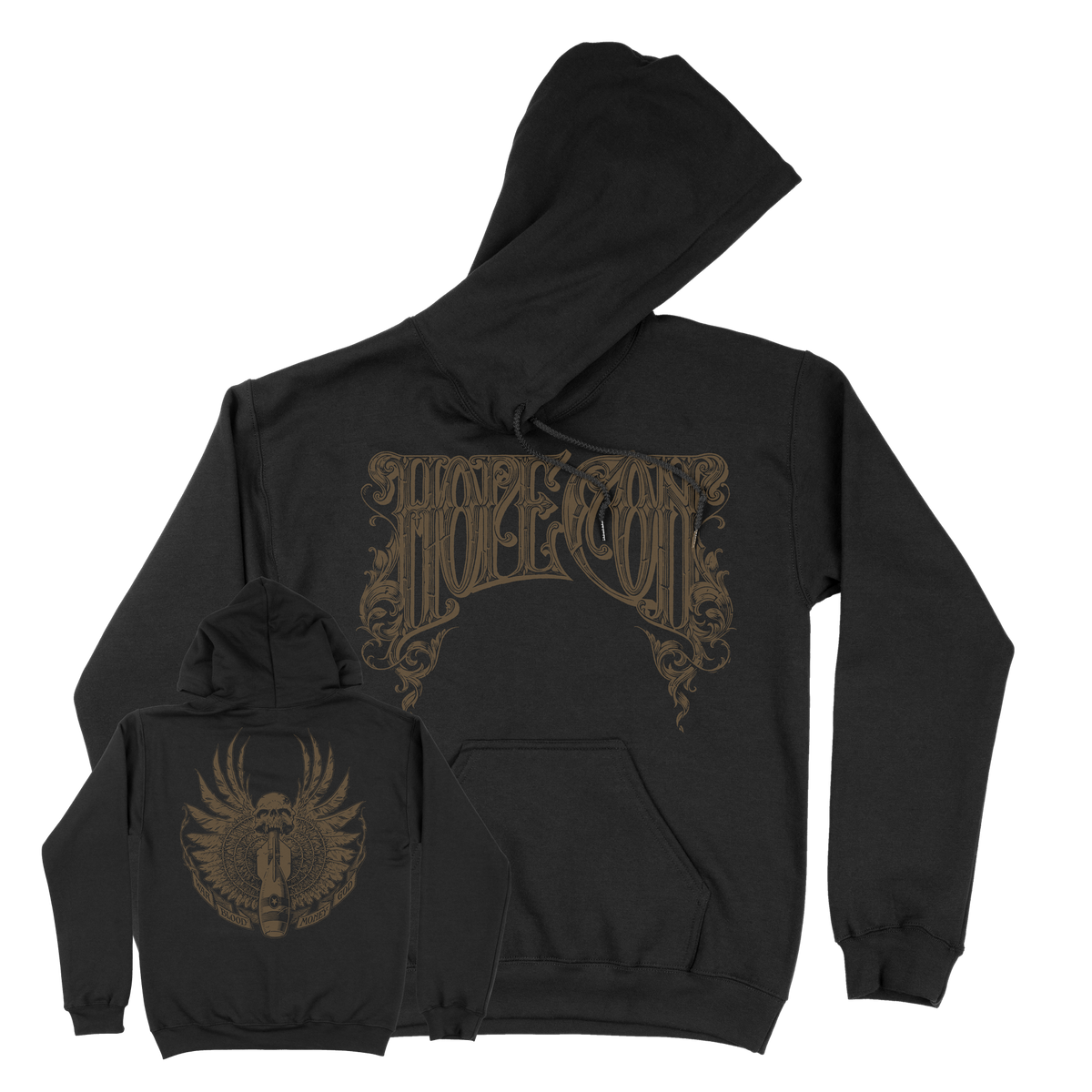 The Hope Conspiracy "Crest: Gold" Black Hooded Sweatshirt