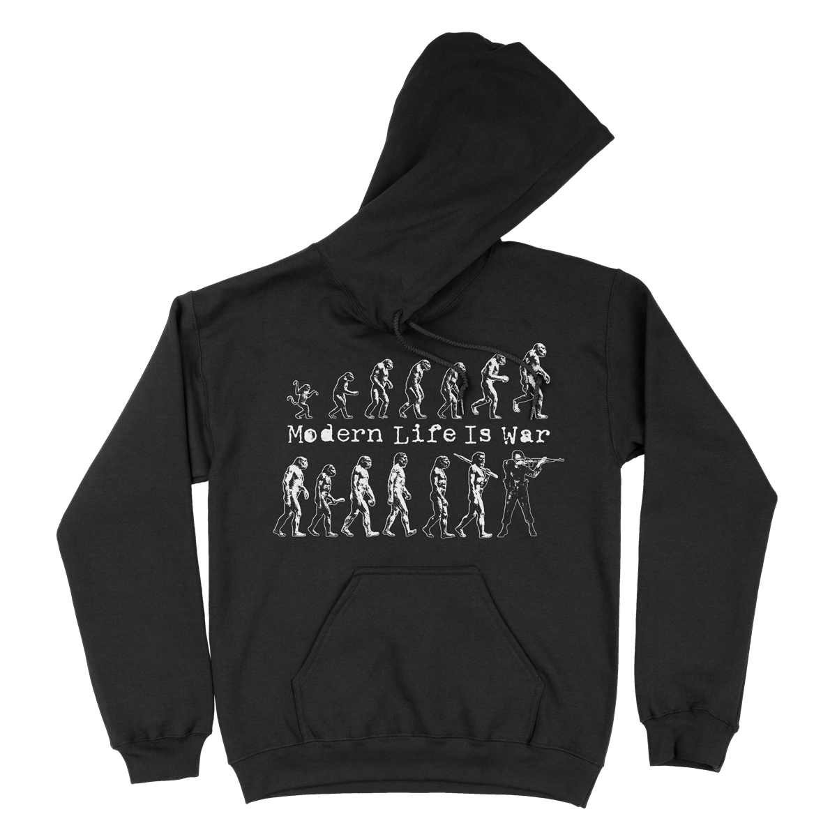 Modern Life Is War "Evolution" Black Hooded Sweatshirt
