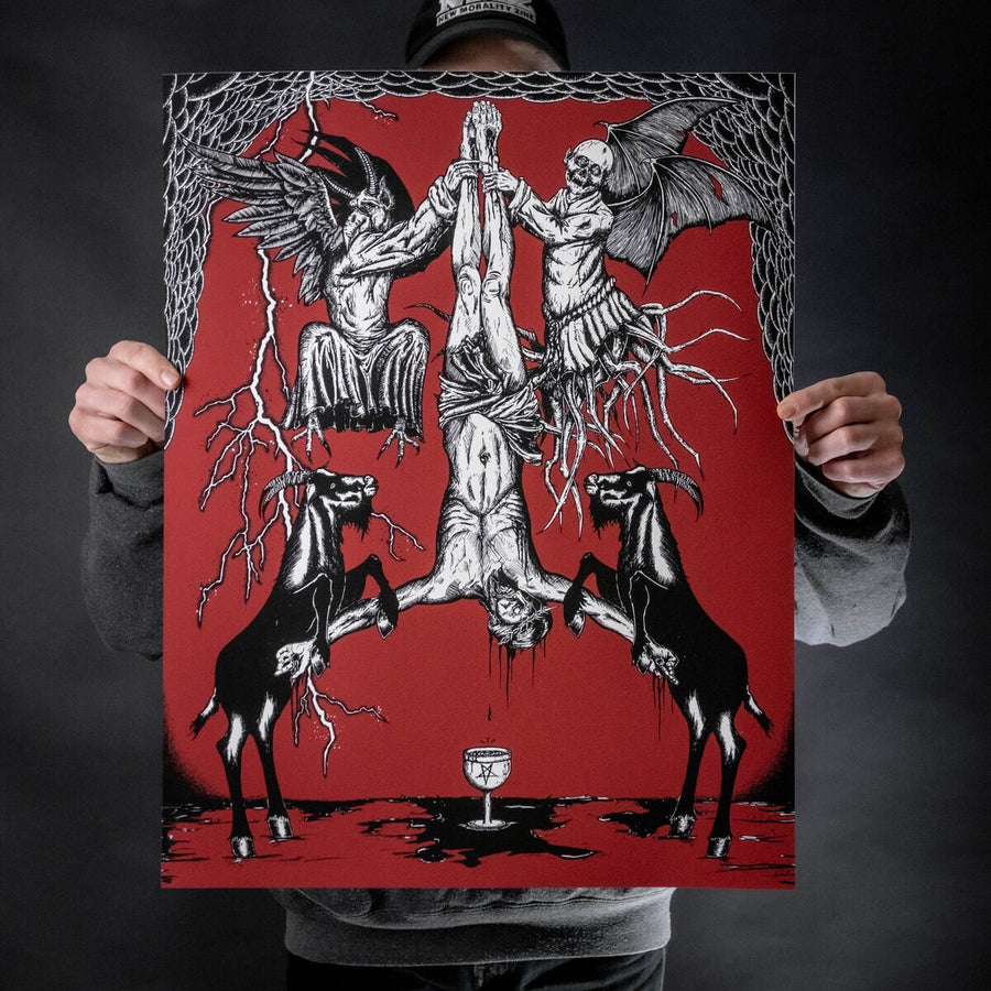 Abominable Electronics "Hail Satan Deluxe" Giclee Print