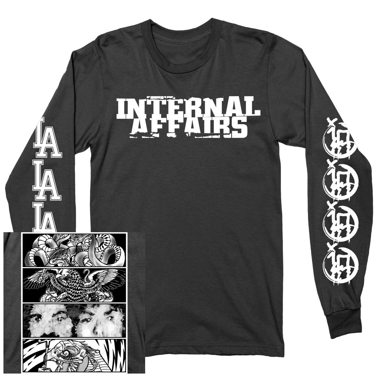 Internal Affairs "Discography" Black Longsleeve