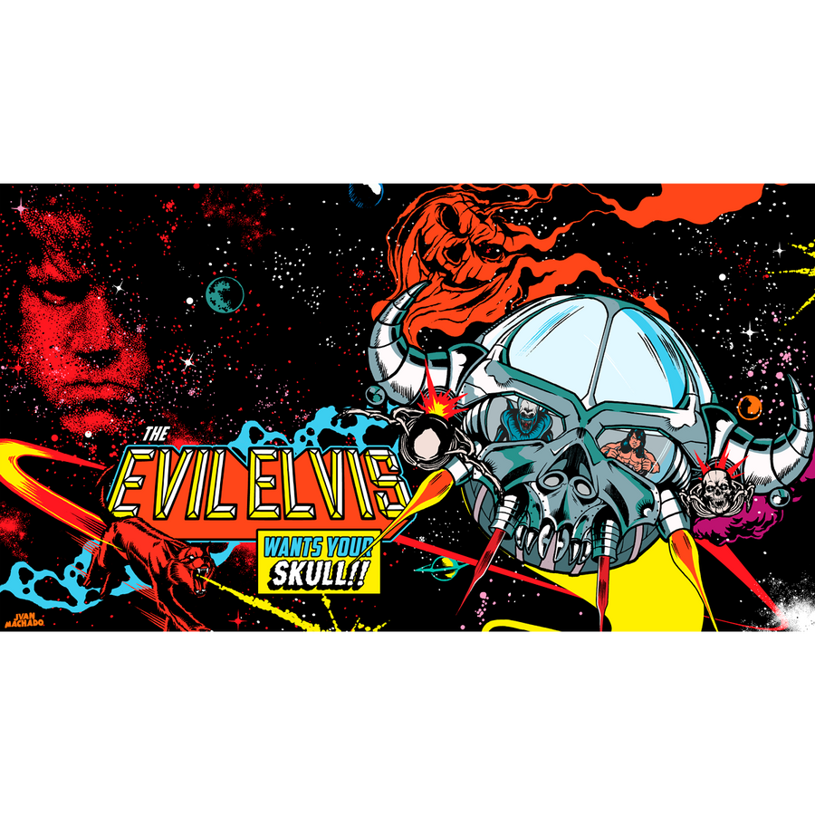 Juan Machado "Evil Elvis: Halloween" Giclee Print