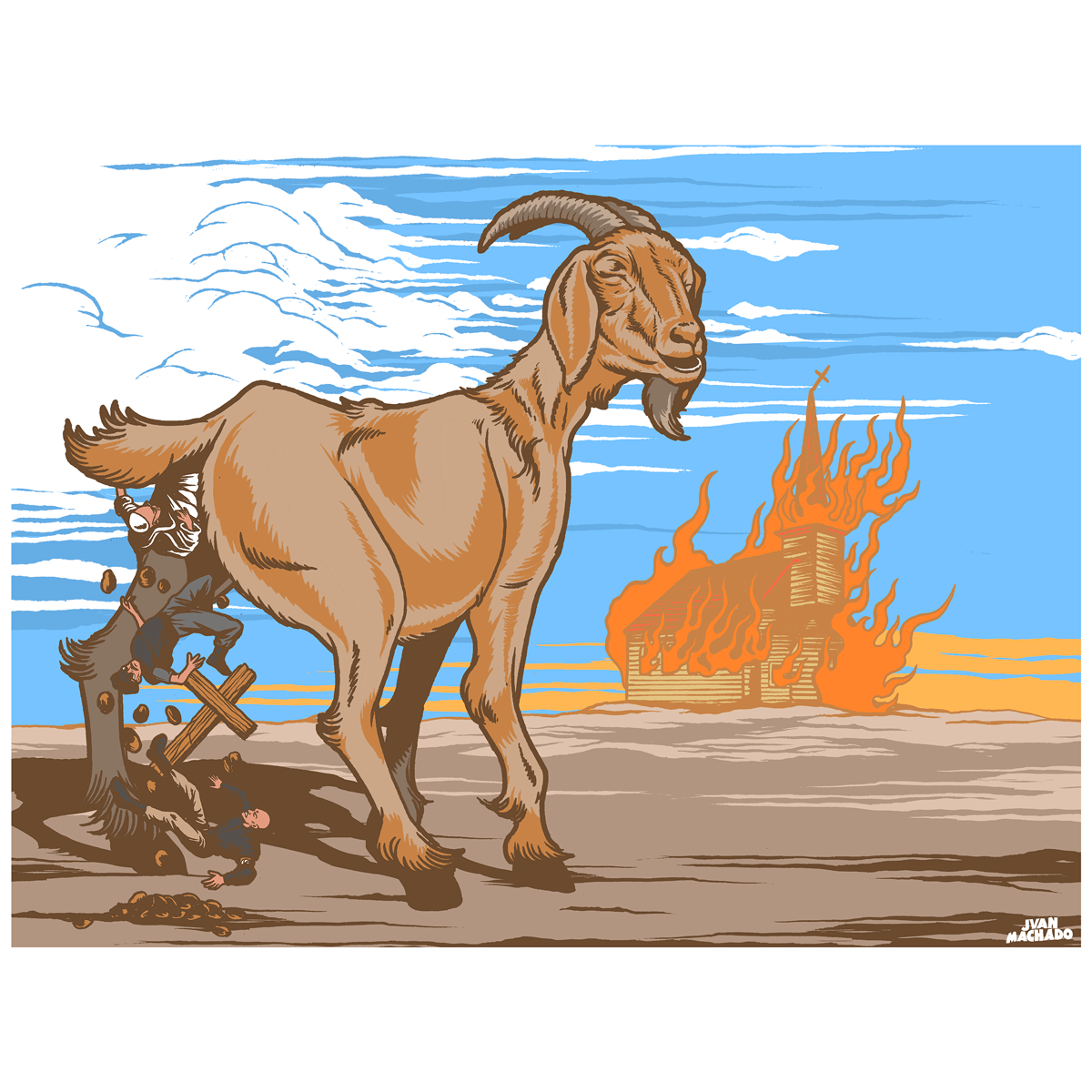 Juan Machado "INRI" Giclee Print