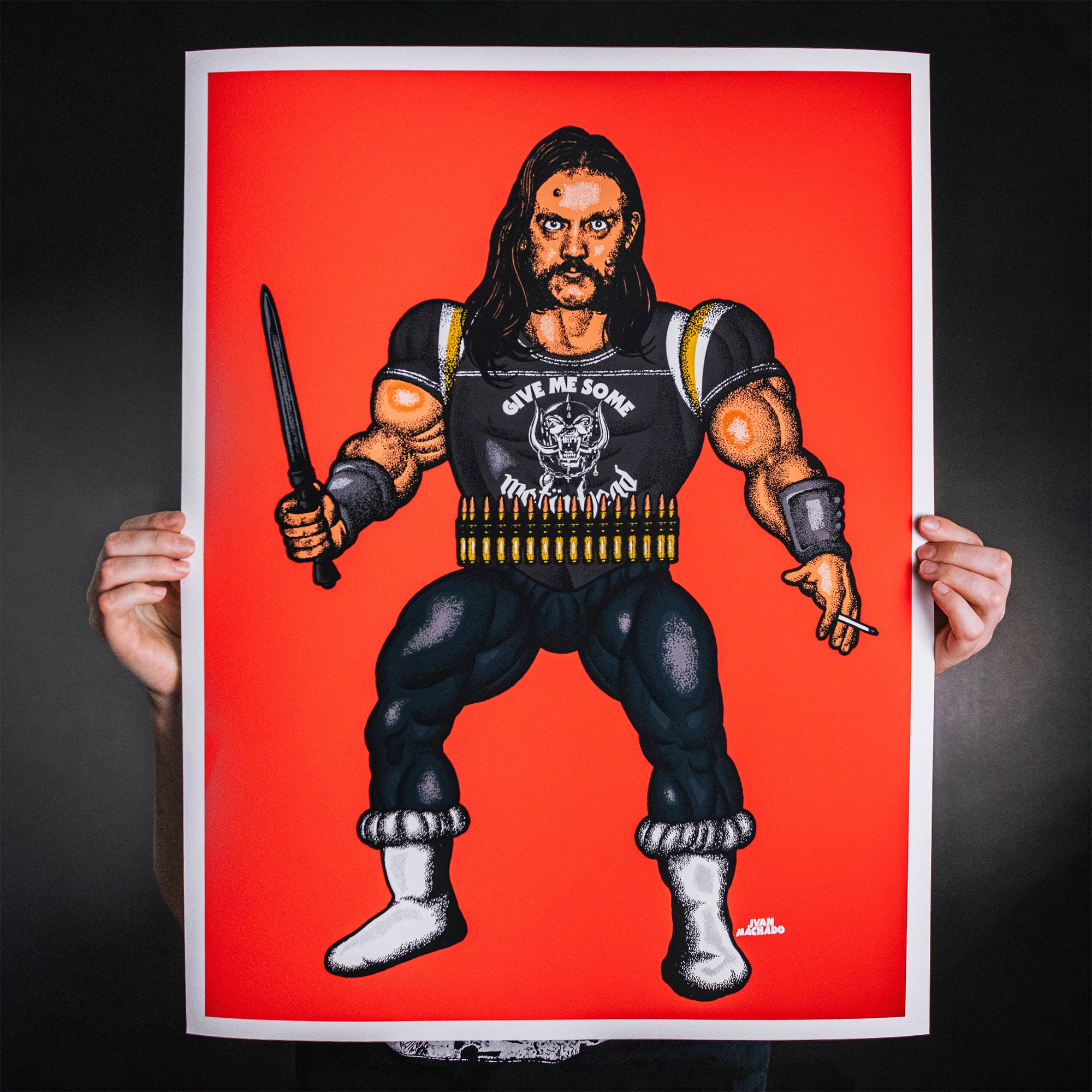 Juan Machado "Murder One: Red" Giclee Print