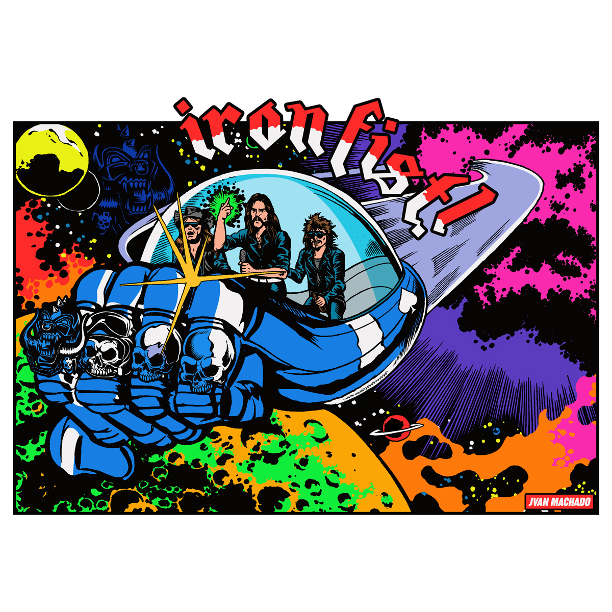 Juan Machado "Iron Fist" Giclee Print