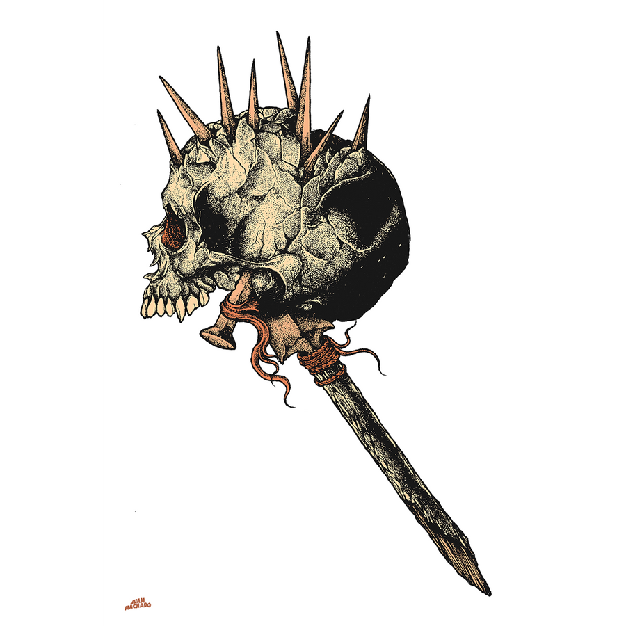 Juan Machado "Skull" Giclee Print