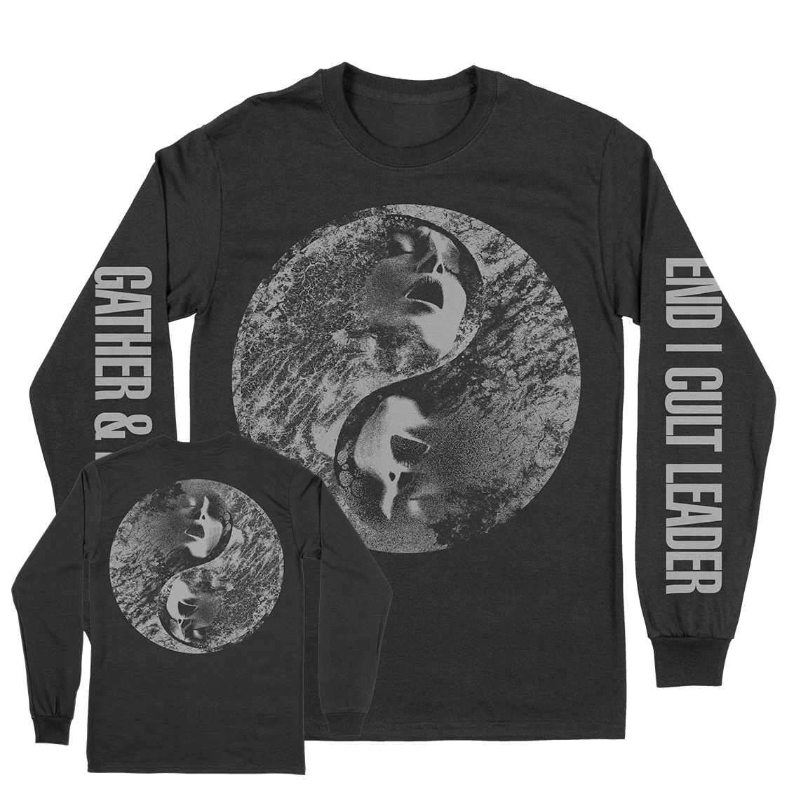 END / Cult Leader "Gather & Mourn: Silver" Black Longsleeve