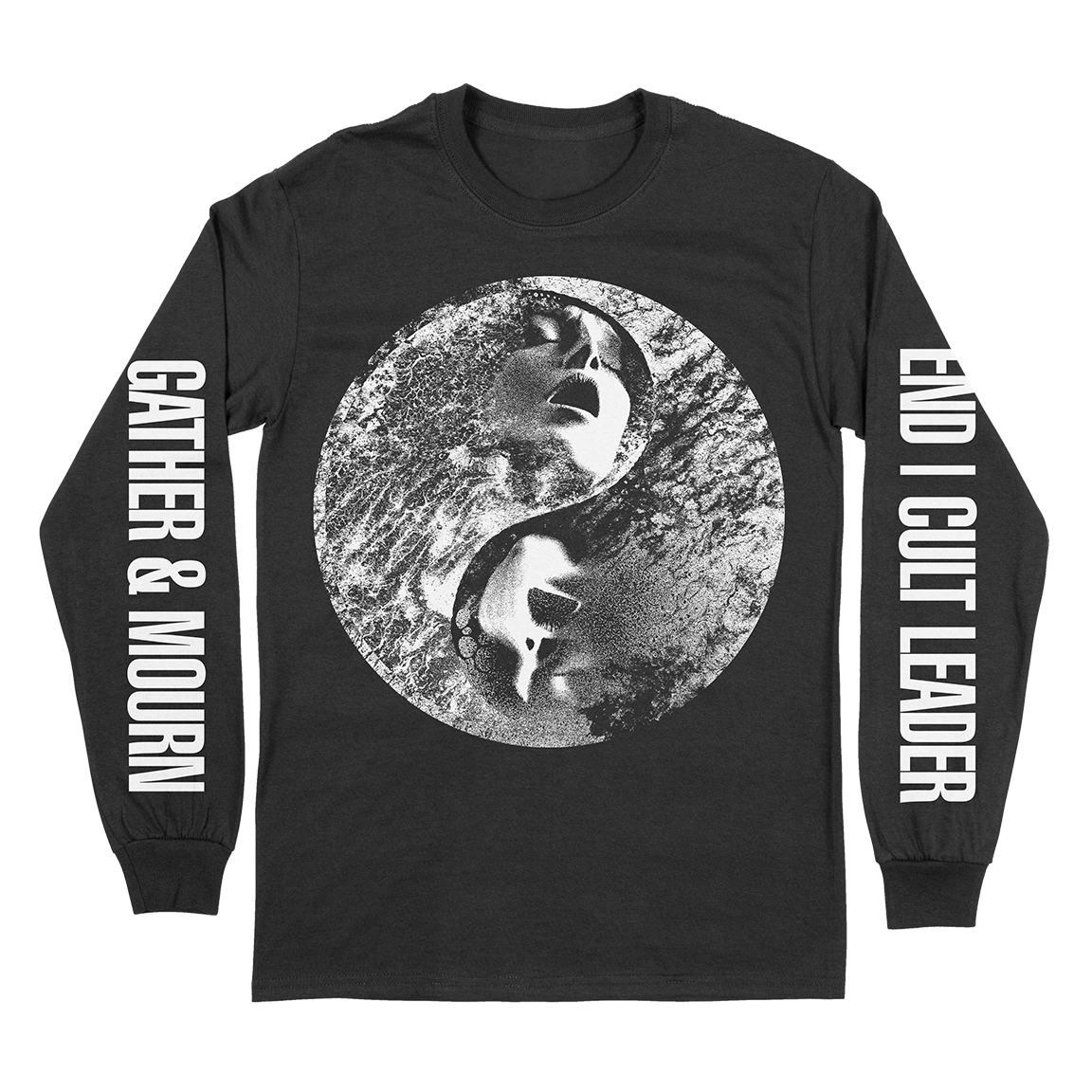 END / Cult Leader "Gather & Mourn: White" Black Longsleeve