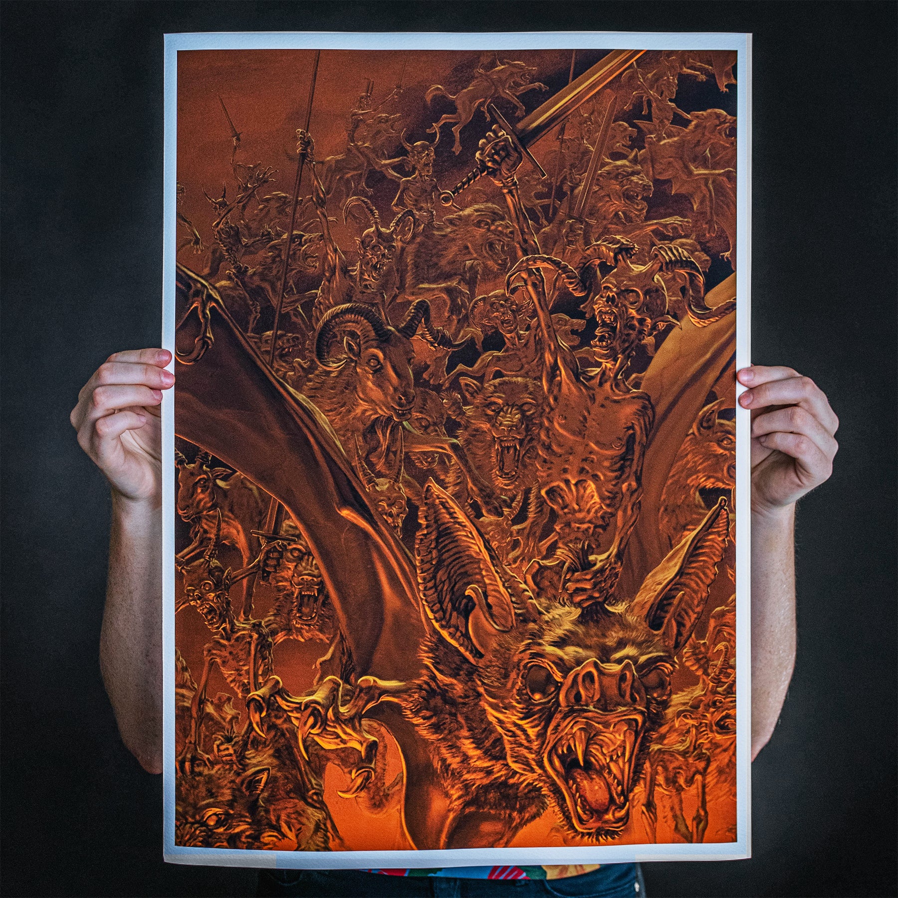Marald Van Haasteren "Necrot Blood Offerings Over Europe" Giclee Print