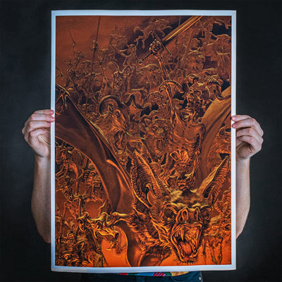 Marald Van Haasteren "Necrot Blood Offerings Over Europe" Giclee Print