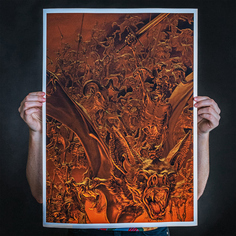 Marald Van Haasteren "Necrot Blood Offerings Over Europe" Giclee Print