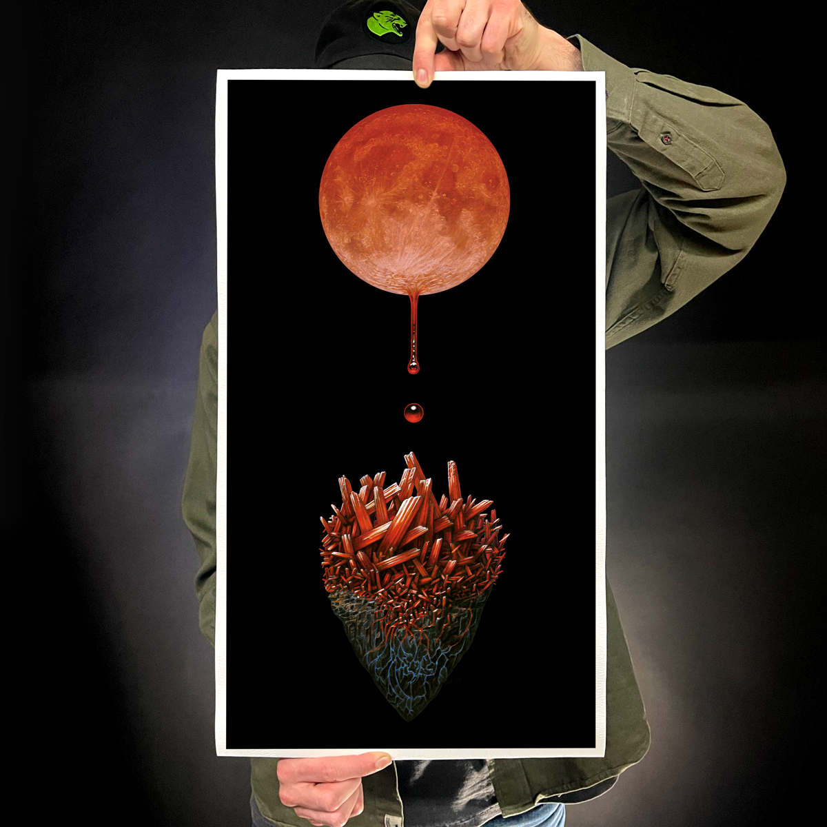 Marald Van Haasteren "Crimson Stone" Giclee Print