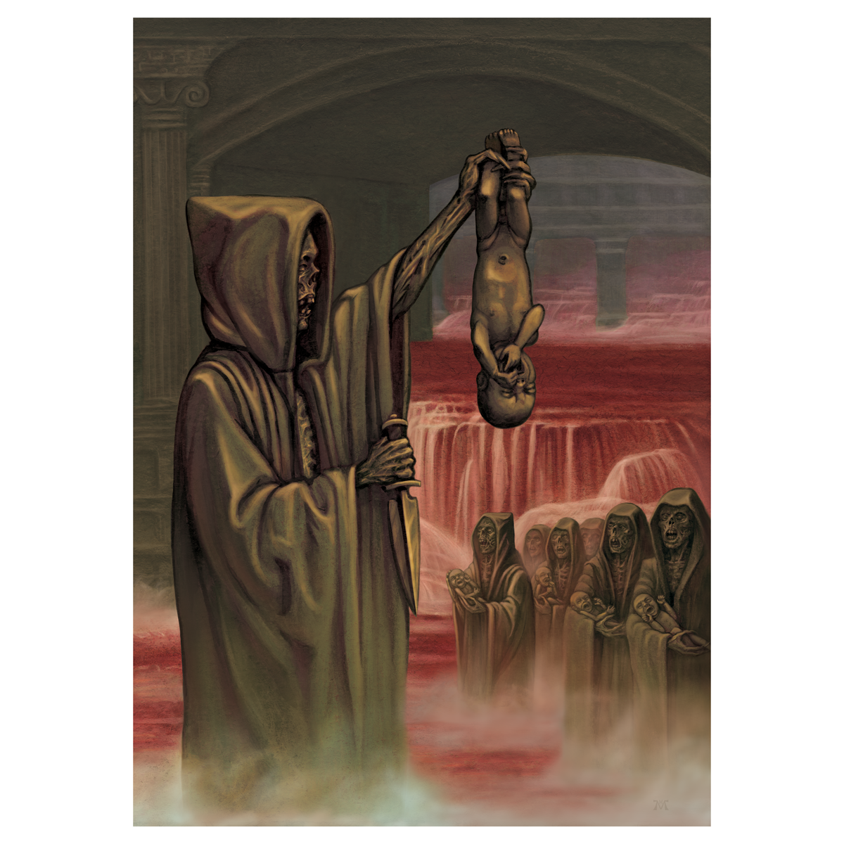 Marald Van Haasteren "Necrot Blood Offerings (Extended)" Giclee Print