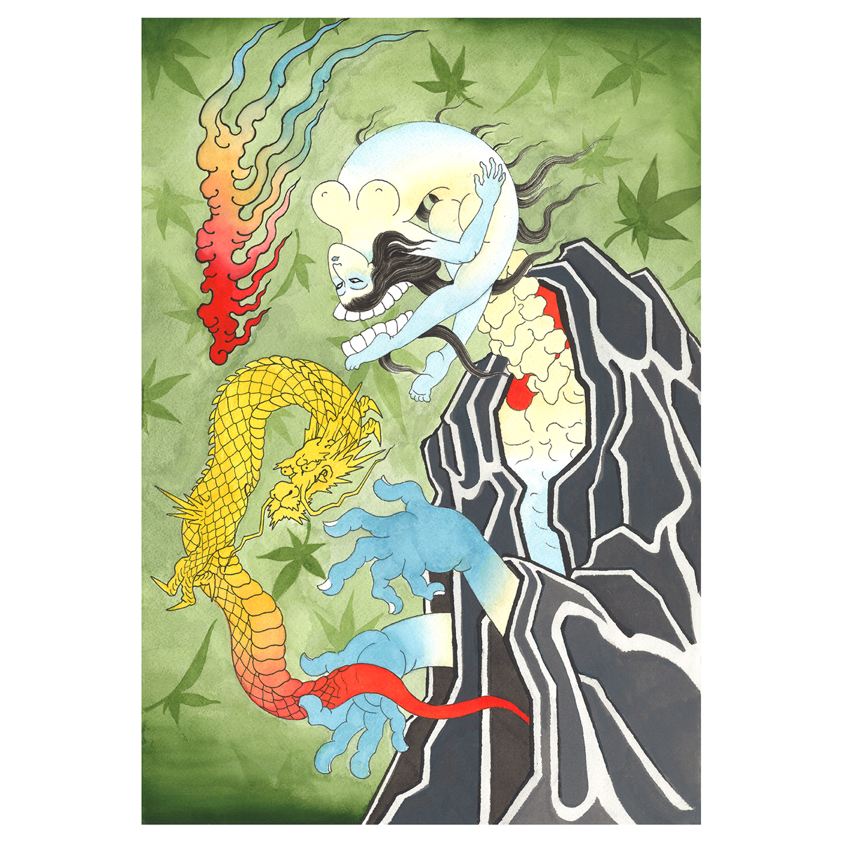 Marc Nava "Bent Back Ghost" Giclee Print