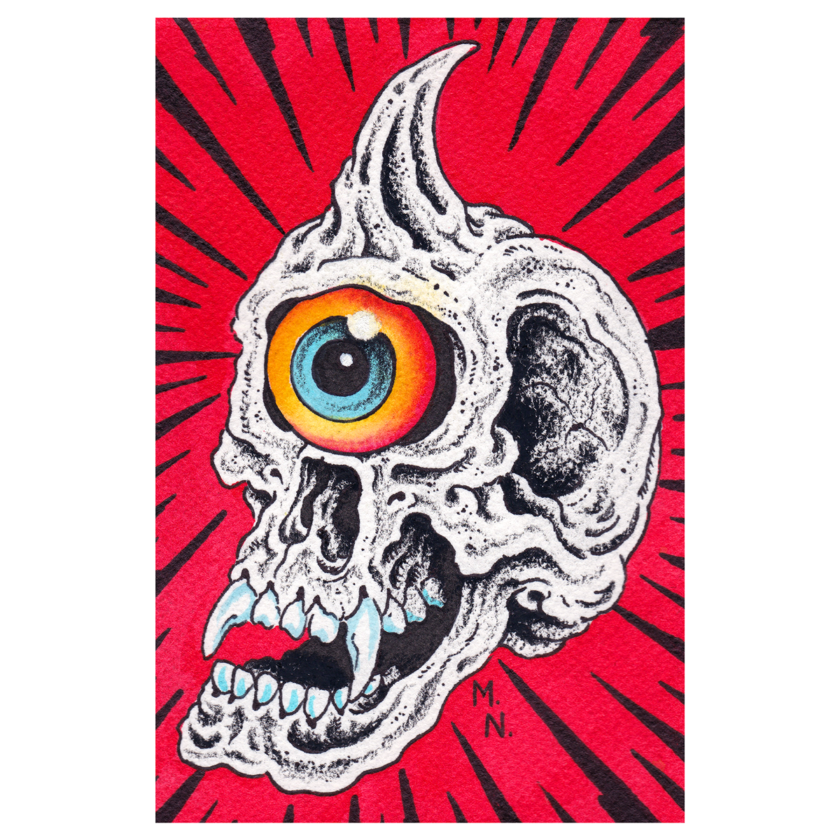 Marc Nava "Cyclo-Skull" Giclee Print