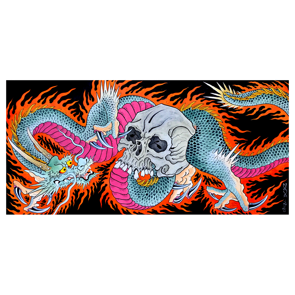 Marc Nava "Fire Dragon" Giclee Print