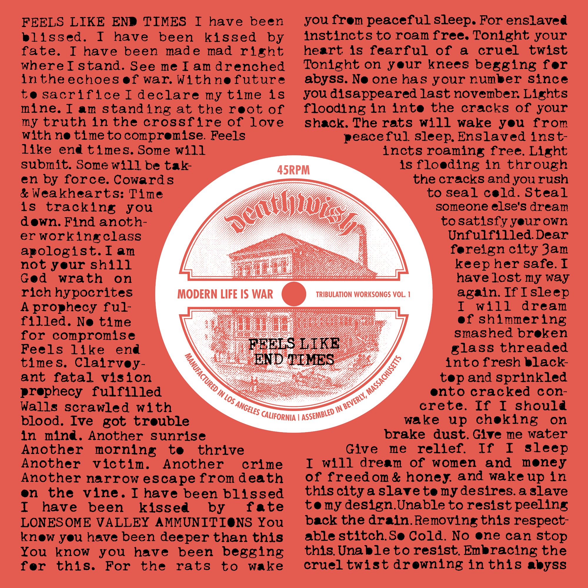 Modern Life Is War "Tribulation Worksongs Vol. 1"