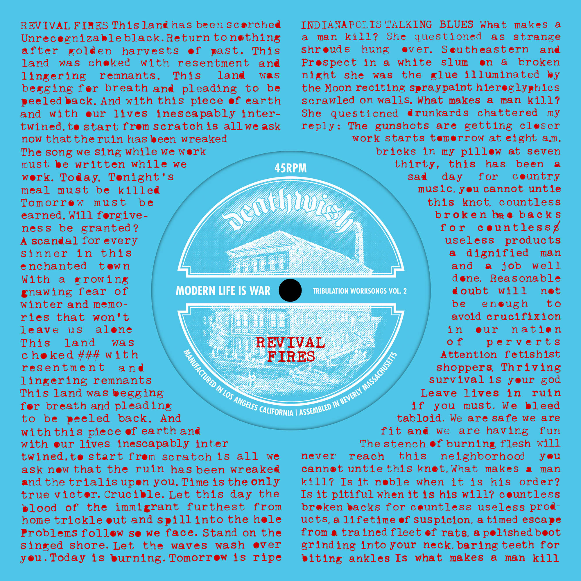 Modern Life Is War "Tribulation Worksongs Vol. 2"