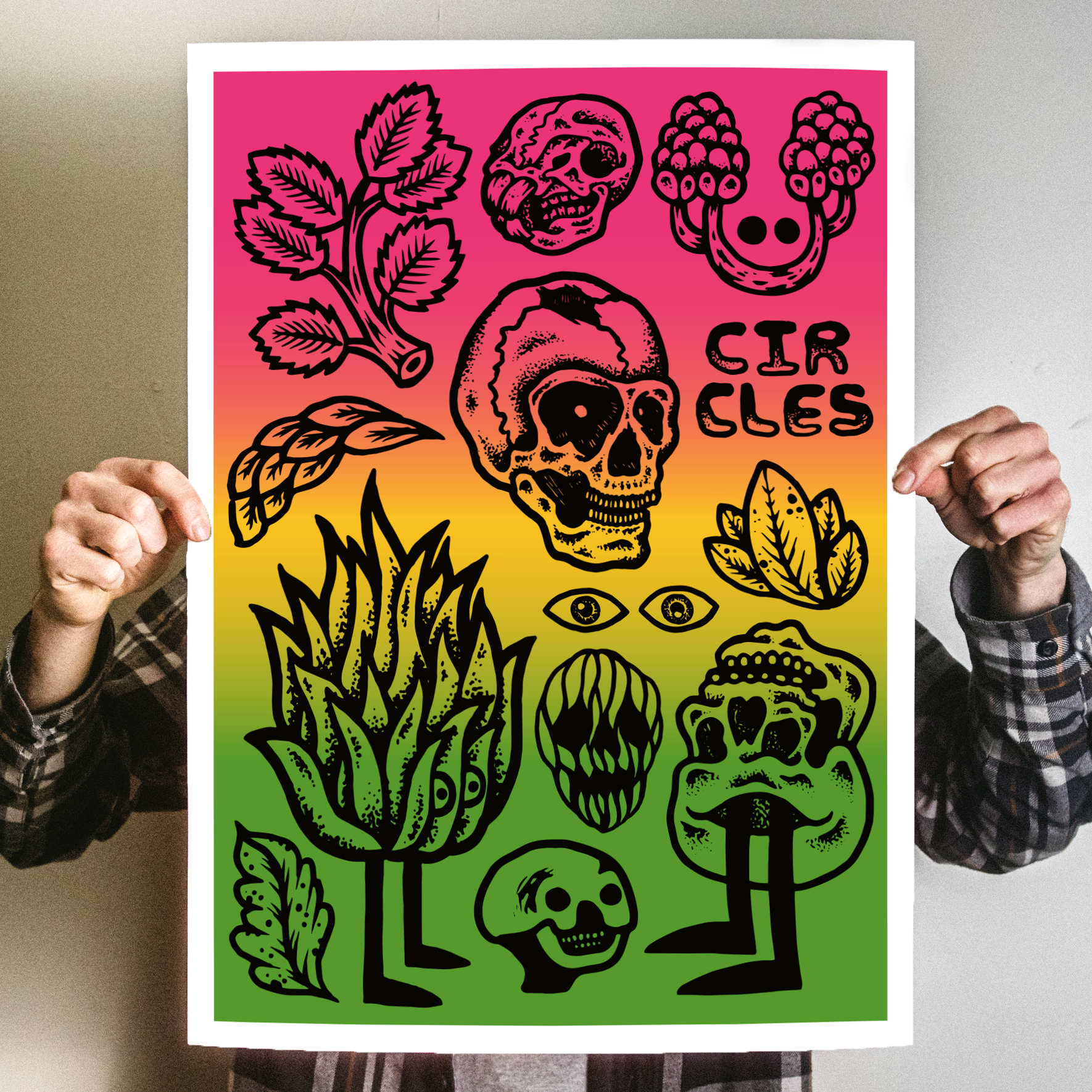 Michael Sieben "Circles: Split Fountain" Giclee Print