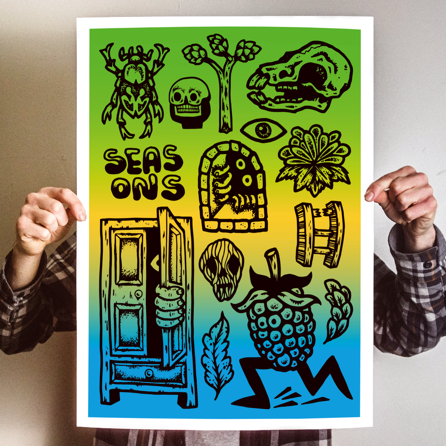 Michael Sieben "Seasons: Split Fountain" Giclee Print