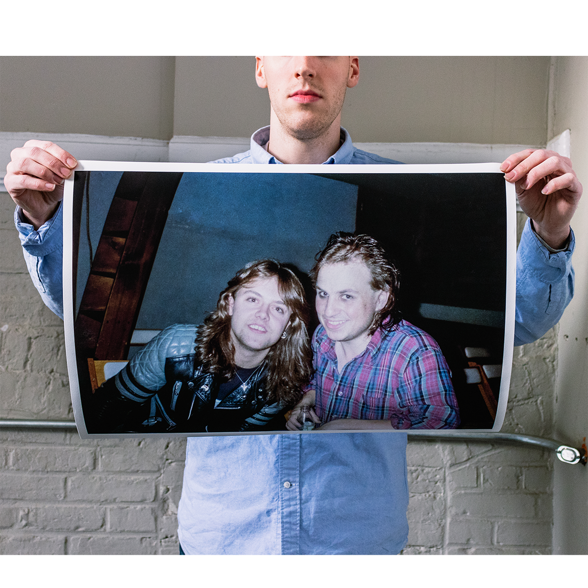 Harald Oimoen "Lars Ulrich & Bobcat Goldthwait: SF, CA (1985)" Giclee Print