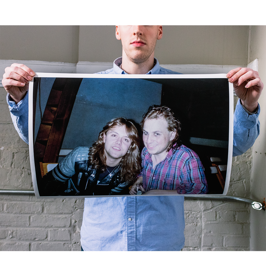 Harald Oimoen "Lars Ulrich & Bobcat Goldthwait: SF, CA (1985)" Giclee Print