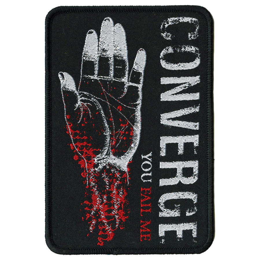Converge "You Fail Me" Black Embroidered Patch