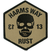 Harm's Way "13 - Negative" Embroidered Patch