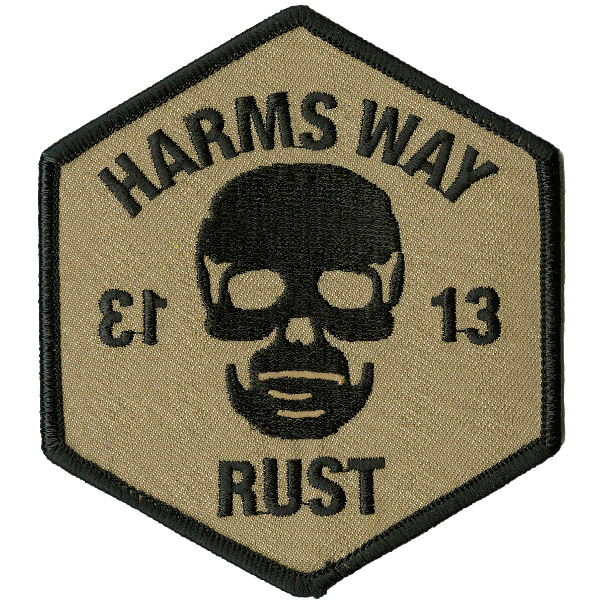 Harm's Way "13 - Negative" Embroidered Patch