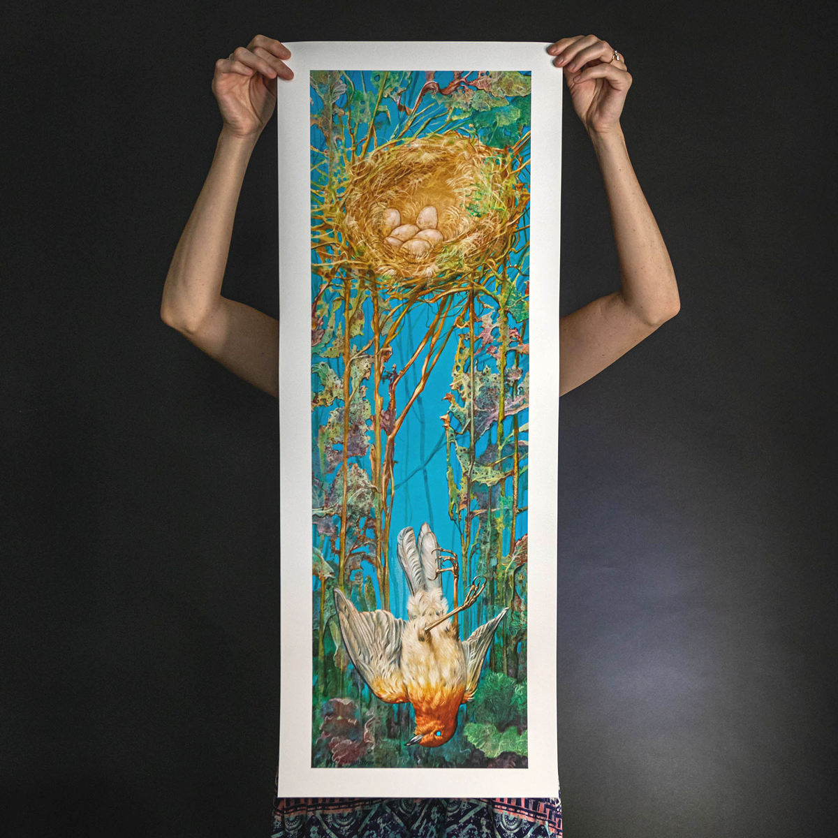 Marald Van Haasteren "Incubation: White Border" Giclee Print