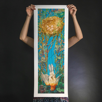 Marald Van Haasteren "Incubation: White Border" Giclee Print