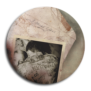 Give Up The Ghost "I Miss You" Button