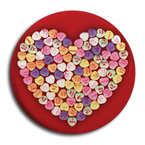 Give Up The Ghost "Hearts" Button