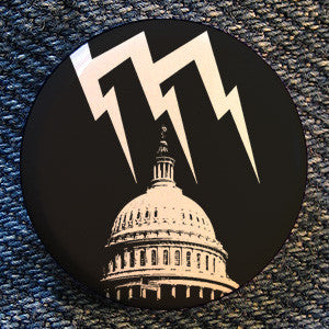 Malfunction Records "Logo Black" Button