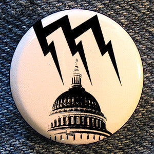 Malfunction Records "Logo White" Button