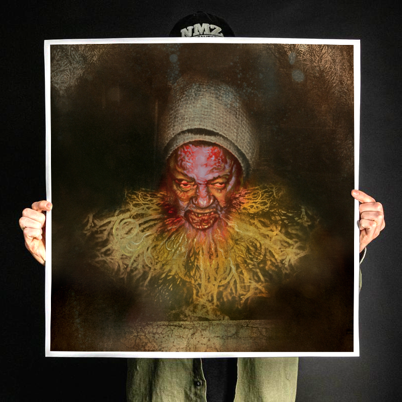 Paul Romano "Black Santa" Giclee Print