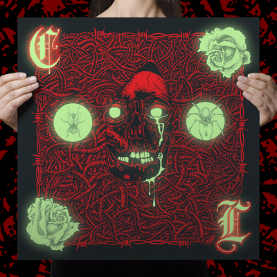 Cult Leader "A Patient Man" Glow-In-The-Dark Silkscreened Print