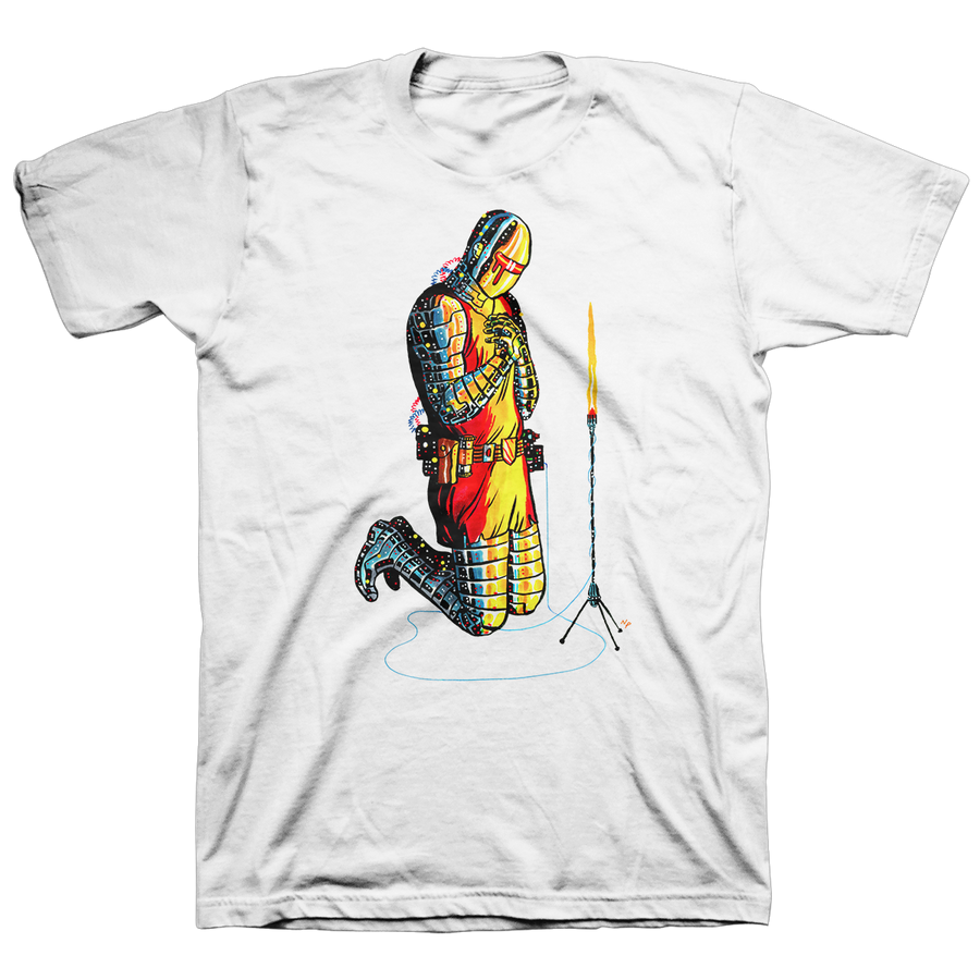 Nick Pyle "Worshipper V" White T-Shirt